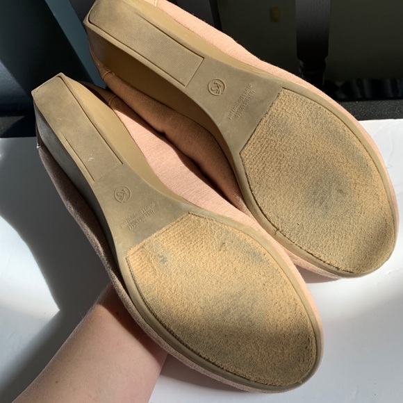 ☀️11 W Low wedge blush pink bow flat Karen Scott - Picture 3 of 7